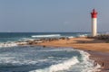 Umhlanga Rocks, South Africa, August 5, 2017: View of the lighthouse