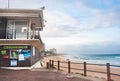 Umhlanga Rocks Surf Lifesaving Club on the beach at Umhlanga Rocks Royalty Free Stock Photo