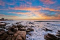 Umhlanga sunrise clouds colour, South Africa Royalty Free Stock Photo