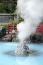Umi Jigoku or Sea hell in Beppu, Oita, Japan is one of the most beautiful hells, the `sea hell` features a pond of boiling
