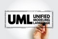 UML Unified Modeling Language - general-purpose, developmental, modeling language in the field of software engineering , acronym