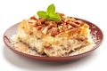 Umm Ali Egyptian Dessert, Egyptian Bread Pudding Made with Sweet Pastry Dough Layers, Milk, Sugar Royalty Free Stock Photo