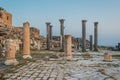 Umm Qais gadara romans ruins jordan Royalty Free Stock Photo