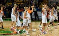 UMMC is celebrating a victory over Galatasaray. Royalty Free Stock Photo