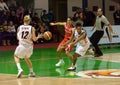 UMMC VS Cras Basket Taranto. Euroleague 2009-2010. Royalty Free Stock Photo