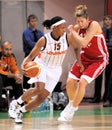 UMMC vs TEO. Women basketball Euroleague 2009-2010 Royalty Free Stock Photo