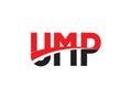 UMP Letter Initial Logo Design Vector Illustration Royalty Free Stock Photo