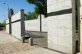 Umschlagplatz Monument on Stawki street in Warsaw, Poland.