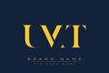 UMT abstract letter logo design Royalty Free Stock Photo