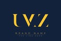 UMZ abstract letter logo design Royalty Free Stock Photo