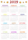 Calendario 2019 Per I Bambini 2019