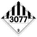 UN3077 Class 9 Environmentally Hazardous Substances Solid Symbol Sign ,Vector Illustration, Isolate On White Background Label .