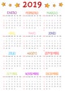 Calendario 2019 Per I Bambini 2019