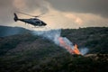 UN helicopter battles forest fire on Lebanons border