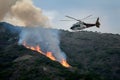 UN helicopter battles forest fire on Lebanons border