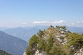 Una veduta dalle cime del Monte Bondone, Trentino,