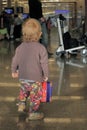 Unaccompanied baby in airport