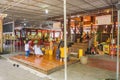 Unacquainted Thai People Walking in Pattaya Floating Market.Chonburi Thailand Travel.