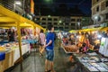 Unacquainted Tourist in Krabi city walking street