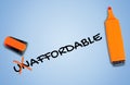 Unaffordable word