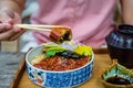 Unagi don, Japanese eel grilled with rice Japanese food Royalty Free Stock Photo