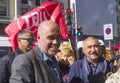 Trade Unions and some thirty organisations organise a demonstration in support of a public health Madrid Spain