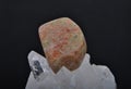 Unakite on rock crystal