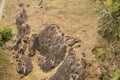 Unakoti, India - January 23 2022: Famous Rock sculpture of Unakoti.