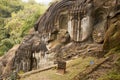 Unakoti, India - January 23 2022: Famous Rock sculpture of Unakoti