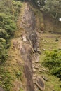 Unakoti, India - January 23 2022: Famous Rock sculpture of Unakoti