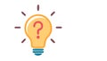 Unanswered Idea Question Mark Lightbulb Vector Icon, vector design Generative AI Royalty Free Stock Photo