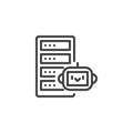Unattended Automation line icon