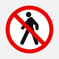 Unauthorized person not allowed sign