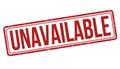 Unavailable sign or stamp Royalty Free Stock Photo