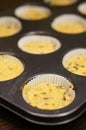 Unbaked muffins Royalty Free Stock Photo