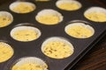 Unbaked muffins Royalty Free Stock Photo