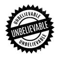 Unbelievable rubber stamp Royalty Free Stock Photo