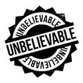 Unbelievable rubber stamp Royalty Free Stock Photo