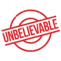 Unbelievable rubber stamp Royalty Free Stock Photo