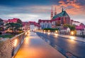 Unbelievable sunrise view of St Peter and PaulÃ¢â¬â¢s Church. Colorful autumn cityscape of Gorlitz, eastern Germany, Europe.