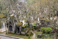 Unbelieveable scene overlooking famous Pere Lachaise Cemetery,Paris,France,2016