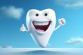 Unblemished Happy white tooth. Generate Ai Royalty Free Stock Photo