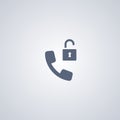 Unblock, contact, vector best flat icon Royalty Free Stock Photo