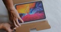 Unbox new ipadpro Royalty Free Stock Photo
