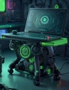 Experience Next-Level Productivity with an AI Laptop on a Hi-Tech Table