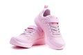 Unbranded pink running shoes on a white background