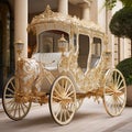 Unbridled Opulence: A Regal Horse-drawn Carriage Royalty Free Stock Photo