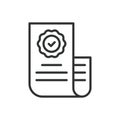 UNC Authenticator, icon in line design. UNC Authenticator, secure, authentication app, security, identity verification Royalty Free Stock Photo