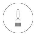 Uncapping fork icon in outline style isolated on white background. Apiary symbol stock vector illustration
