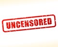 Uncensored text buffered Royalty Free Stock Photo